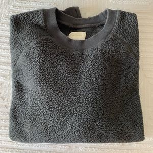 AIMÉ LEON DORE DEEP PILE CREWNECK SWEATSHIRT SIZE MEDIUM CHARCOAL GRAY